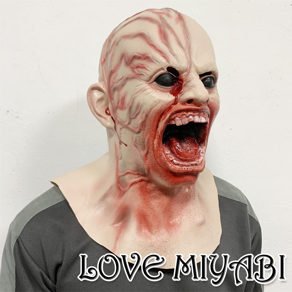 Amazon.co.jp: [LOVE MIYABI] ゾンビマスク 仮装・コスプレ用 ホラー